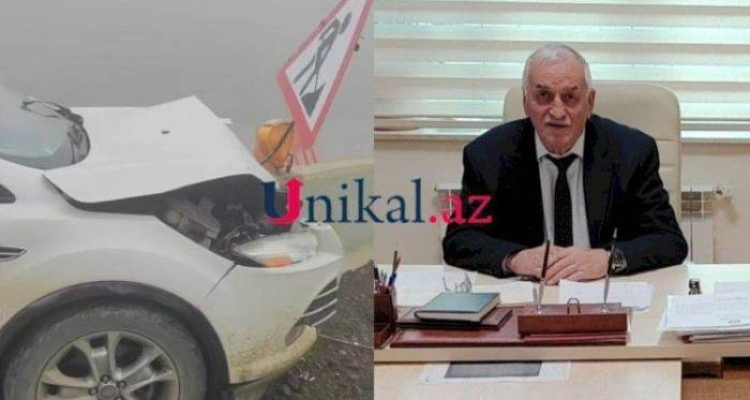 İsmayıllı məktəbinin direktoru qəza törətdi - Video
