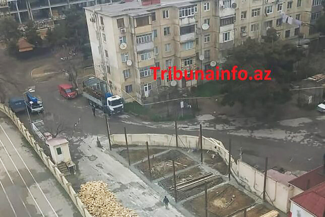 Nizamidə məktəb ərazisi tikintiyə qurban verildi – Foto