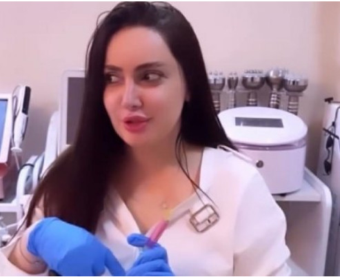 “Doktor” Aysel Xəlilova pasiyentlərinə necə dolğu və inyeksion prosedurları edir? -FOTOLAR