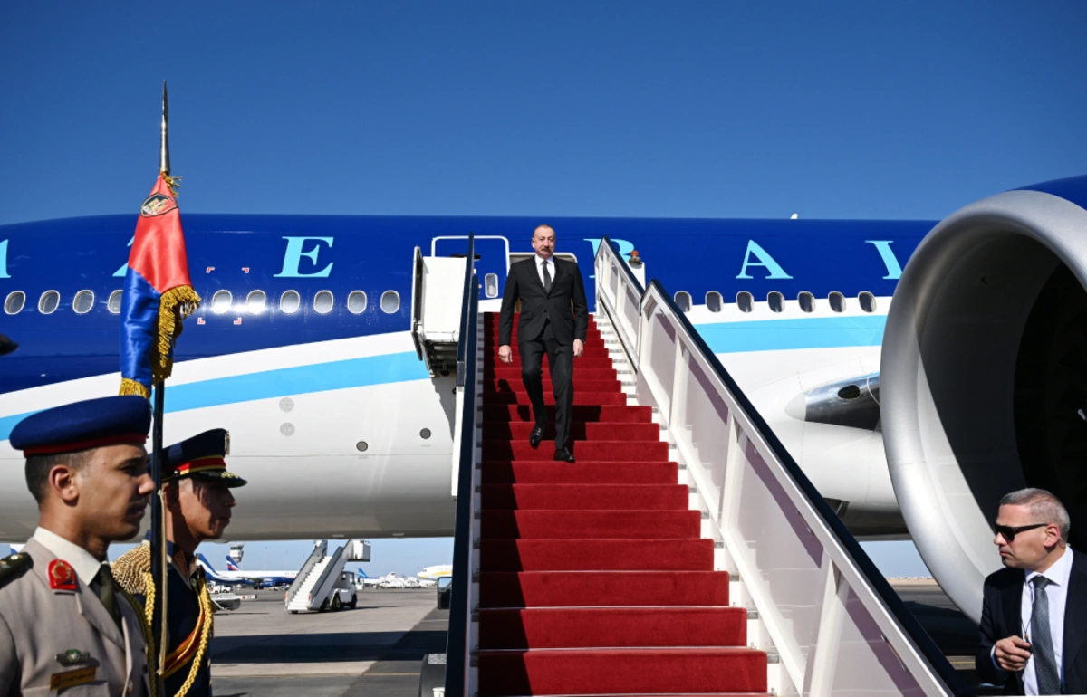 Prezident İlham Əliyev Misirə işgüzar səfərə gedib