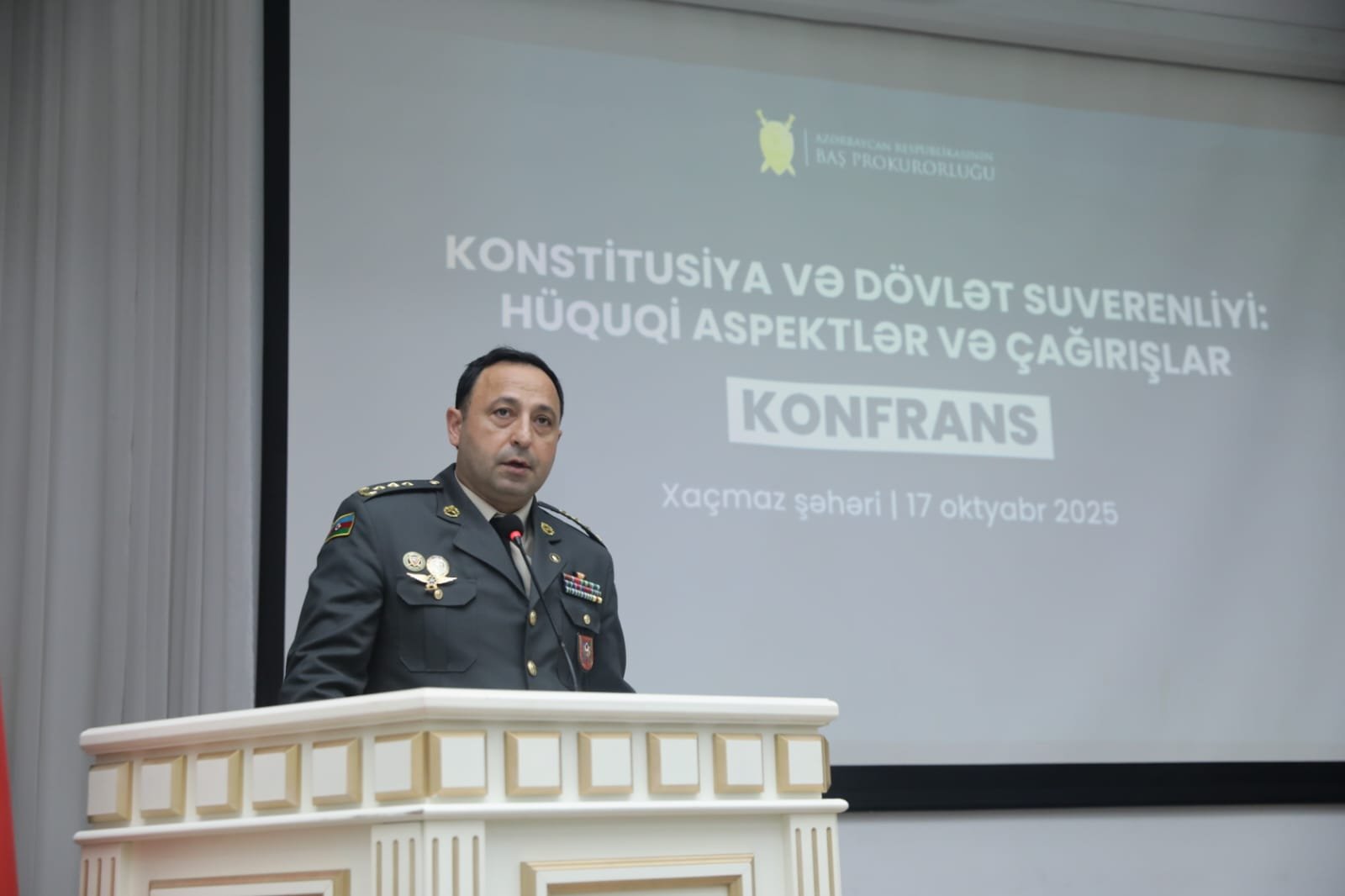 Baş Prokurorluq Xaçmazda konfrans keçirdi - Fotolar
