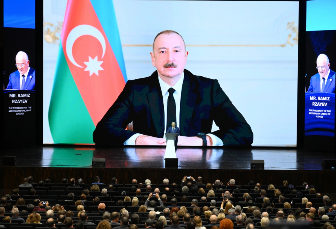 Bakıda Beynəlxalq Hakimlər Assosiasiyasının 67-ci Baş Assambleyası işə başlayıb: İlham Əliyev iştirakçılara müraciət edib