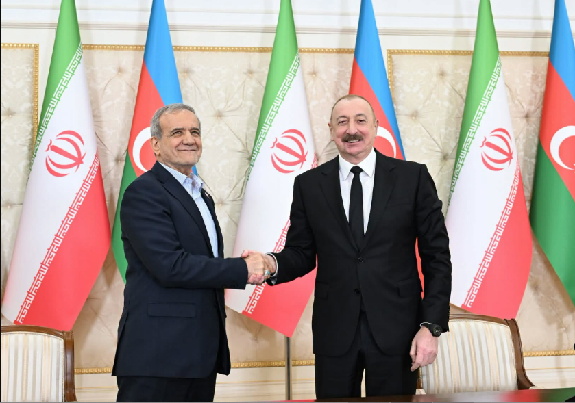 İlham Əliyev Məsud Pezeşkiana təşəkkür etdi