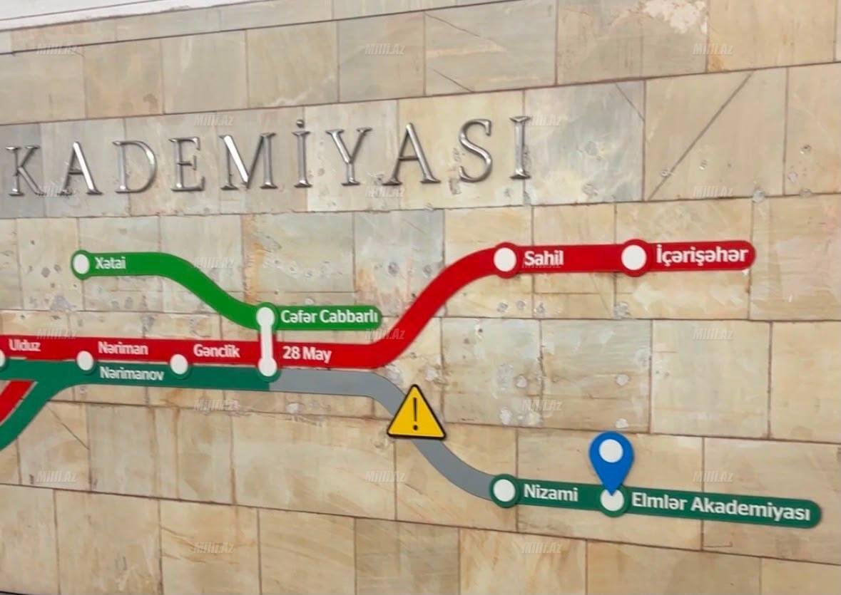 Bu gündən "Nizami" və "28 May" stansiyaları arasında hərəkət dayandırıldı